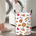 thumbnail image 6 of Uemuo Fast Food Pattern Circular Laundry Hamper Basket with handles,Collapsible laundry basket,Large capacity laundry hamper,Laundry Organizer-Medium, 6 of 8