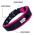 thumbnail image 2 of Collar para Perros Black Rhino, Neopreno Acolchado, Costuras reflectantes, Ajustable, XL (Azul/Gris) rosa M, 2 of 7