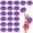 Black+Purple, variant on 20 Pcs Cheerleading Pom Poms,with Handle Style Cheerleading Handheld Squad Pompoms for Sports Team Cheer Spirit