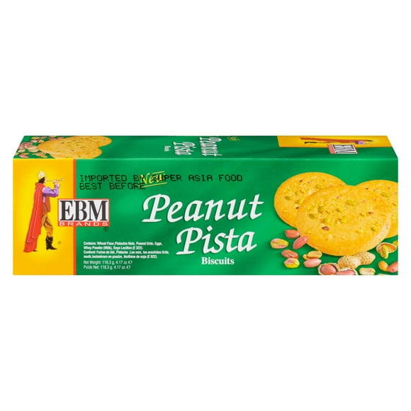 EBM BISCUIT À LA PISTACHE AUX ARACHIDES Mélange de pistaches et de vraies cacahuètes