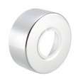 thumbnail image 3 of Uxcell 2.4''x0.98'' Round Escutcheon Chrome Plating Plate Stainless Steel Silver Tone 1pcs, 3 of 3