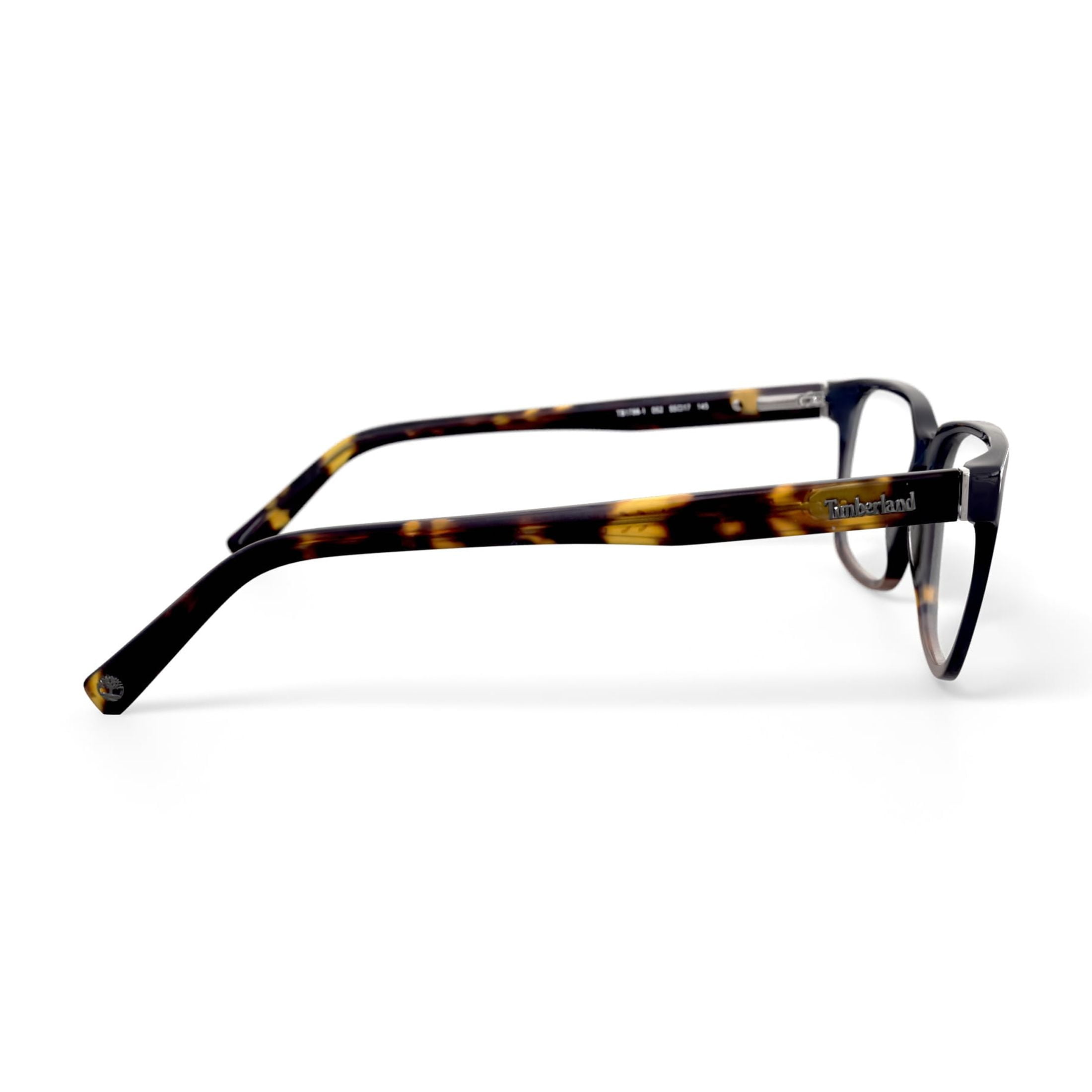 Timberland Men's TB1788 Square Prescription Eyeglasses with Case, Blue/Brown