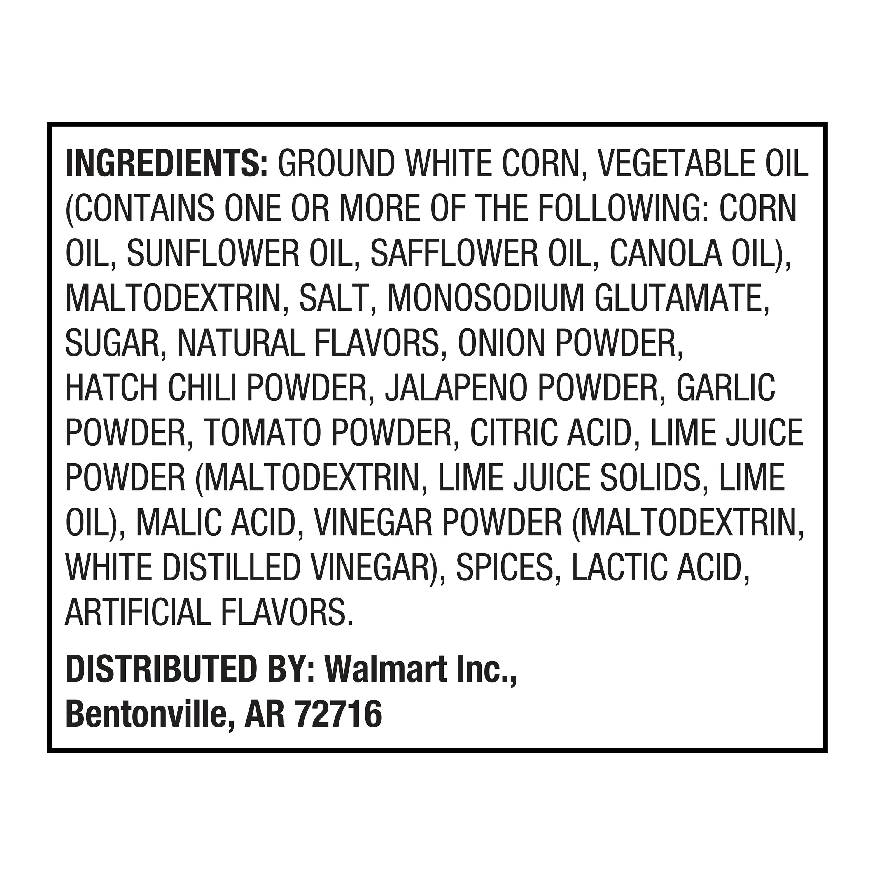 Great Value Salsa Verde Seasoned Tortilla Chips, 13 oz Bag