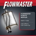 thumbnail image 2 of Silenciador Flowmaster Flow FX con cámara 2.50'' entrada/salida de acero inoxidable, 2 of 8
