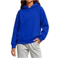 thumbnail image 3 of YOUYEDIAN Hoodies for Teen Girls Casual Fleece Hooded Sweatshirt Fall Winter Oversized Long Sleeve Hoodie, 3 of 5