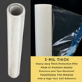 thumbnail image 3 of Dura-Gold Carpet Protection Film, 36-inch x 100' Roll - Clear Self Adhesive Temporary Carpet Protective Covering Tape - Protect Against Foot Traffic, Paint Spills, Dust, Construction Debris, Moving, 3 of 5