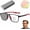 Red, variant on Multifocal Glasses Smart Adaptive Technology, Multifocal Progressive Transition Photochromic Reading Glasses, Unisex