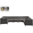 thumbnail image 3 of Meridian Furniture Alina Gris Velours Modulaire Sectionnel, 3 of 18