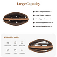 thumbnail image 6 of S-ZONE Fanny Packs for Women Genuine Leather RFID Blocking Crossbody Bags Purses Sling Waist Chest Bag Gifts Travel Running Adjustable Strap Men, 6 of 6
