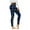 Blue, variant on Plaid Print Leggigns Casual Tummy Control High Waist Yoga Pants Skinny Sport Workout Pants Petite Plus Legging