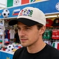 thumbnail image 4 of qolami Cup 26 Hat, USA Canada Mexico 2026 World Soccer Cap, Host Country Soccer Football Cap, Cotton Baseball Hat for Men Women, 4 of 5