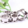 thumbnail image 3 of Ruanlalo 1Pair Rhinestone Stainless Piercing Ear Tunnels Plugs Gauges Ear Stretching Kits 10, 3 of 6