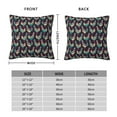 thumbnail image 2 of Pofeuu Bohemian Chicken Print Double-sided plush pillowcase Square Throw Pillow Covers Pillows Cover for Living Room Bedroom Sofa Couch Cushion Cover（No pillow core）-22"x22", 2 of 7