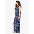thumbnail image 3 of Roaman's Women's Plus Size Sleeveless Crew Neck Maxi Dress, 3 of 4