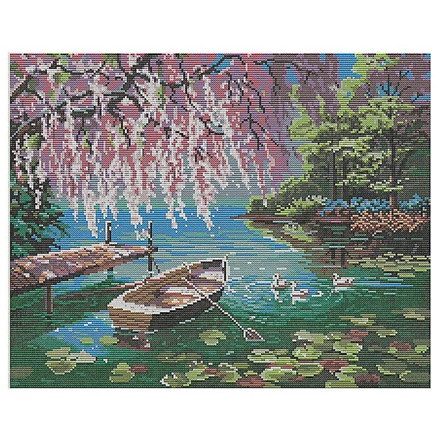Kits de Punto de Cruz YONGSHENG Estampado Preimpreso Manualidades Artesanales 47x38 cm