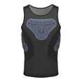thumbnail image 1 of Almencla Mens Padded Vest Breathable Compression Shirt for Baseball Softball Football XXL, 1 of 8