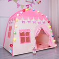 thumbnail image 3 of Tienda de juegos rosa para niños, tienda de juegos de princesa para niñas, habitación interior para niños, Seguridad al aire libre, no tóxica con bola de algodón Lumi, 3 of 5