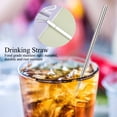 thumbnail image 3 of Retractable Drinking Straw Portable Straw,  Cleaning Brush Kit Drinking Straw, for Drinking Kitchen Bottle Home, 3 of 8