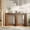 Walnut-55 Inch, variant on Diubas Narrow Console Table, 55 Inch, Fluted Sofa Table Entryway Table Behind The Couch for Living Room, Hallway, Foyer, Walnut