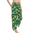 thumbnail image 3 of Cauagu Tropical Fruit Pajama Pants for Women Loose Fit Wide Leg Trouser Pants Casual Elastic Waist Drawstring Lounge Pants, 3 of 6