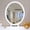 Round Mirror, variant on Ktaxon Flutted Makeup Vanity Table w/Stool, Dressing Desk with Charging Station, For Femal Gift, White
