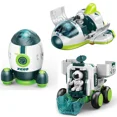 thumbnail image 4 of Children Puzzle Space Toy Car Simulation Model Astronaut Rocket Spaceship Series Toy Car for Boys Gift rocket blue, 4 of 5