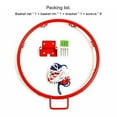 thumbnail image 2 of Baohd Panier de Basketball en Acier pour Garçons et Filles, Portable, Résistant aux Intempéries, Intérieur Extérieur, Jardin d'Enfants, Filet Mural avec 8 Vis de Montage 45cm, 2 of 8