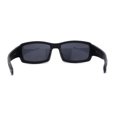 thumbnail image 2 of Locs Mens Skull Print Arm Wrap Gangster Sunglasses Black Grey Pattern, 2 of 4