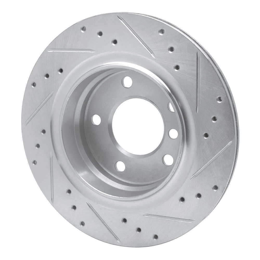 Dynamic Friction Company 631-31047L DFC Brake Rotor - Drilled And Slotted - Silver