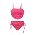 thumbnail image 4 of Traje de baño de vacaciones tipo bikini impulsado por el viento puro para mujer, estilo dividido para adolescentes., 4 of 6