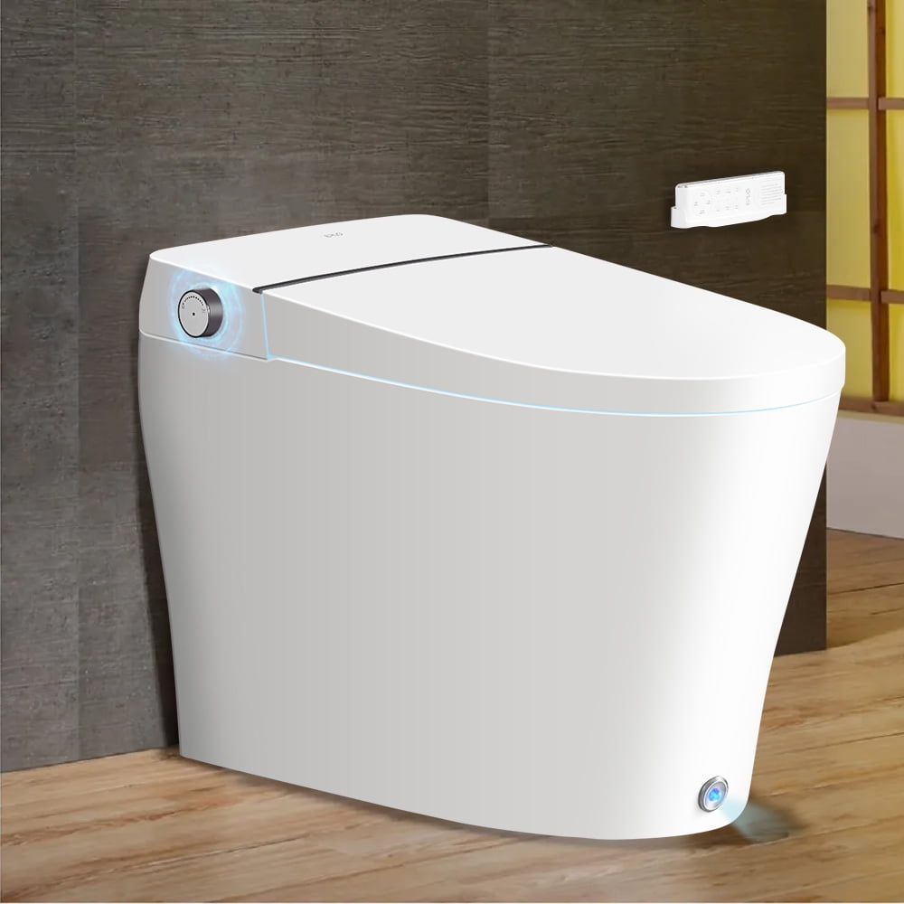 Smart Bidet Toilet, Auto Open & Close,Heated Seat,Warm Water,One Piece