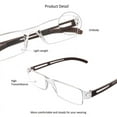 thumbnail image 2 of LAMBBAA 2 Pack Reading Glasses, Blue Light Blocking Computer Reading Glasses for Women and Men, Anti Glare Lightweight Readers(Brown,+1.25), 2 of 5