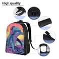 thumbnail image 5 of Fotbe Hip-Hop DJ Dolphin Travel Laptop Backpack, Business Slim Sturdy Laptops Backpack, Water Resistant College School Computer Bag Gift for Men & Women Fits 15.6 Inch Notebook, 5 of 8