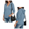 thumbnail image 3 of Airmenty Womens Full Zip Up Hoodie Lightweight Hooded Casual Long Sleeve Hoodie Jackets Sweatshirt with Pockets S-2XL, 3 of 7