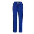 thumbnail image 3 of Fgvctg Scrubs for Women Plus Size Medical Scrub Sets Petite V-Neck Scrub Tops and Pants Scrubs Nursing Top Tall Scrubs Sets Blue L, 3 of 7