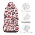 thumbnail image 5 of Zufioo record rock Skull lips Full Set Car Seat Covers with Soft Padding 2PCS Universal Auto Front Seats Protector Fits Cars, SUVs, Sedans, and Trucks, 5 of 7