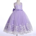 thumbnail image 3 of IDOPIP Flower Girl Lace Tulle Dress for Kids Wedding Bridesmaid Birthday Party Formal Princess Gown, 3 of 7