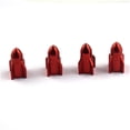 thumbnail image 1 of 4pcs Tire Valve Stem Caps Professional Covering Accessories Accessories Sturdy Modified Components Solid Color Wheel Air Cover Replacement Red, 1 of 6