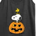 thumbnail image 3 of Peanuts - Snoopy Woodstock Pumpkin - Women's Racerback Tank Top, 3 of 6