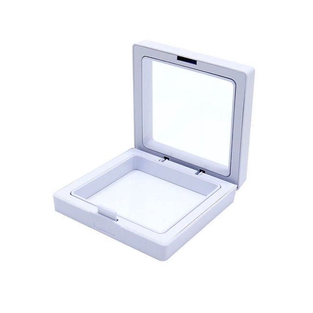 Sentmoon Floating Frame Display Box Transparent PE Film Jewelry Storage Box For Bracelets Necklaces Earrings Rings Hanging Display Stand For Medals Crafts Chips Wal-mart Deals
