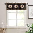 thumbnail image 6 of Western Stars Brown Kitchen Curtains and Valances Set, 3 Piece Kitchen Curtains Set 24 Inch Length, Farmhouse Country Vintage Wood Grain Rod Pocket Curtains Tier Farmhouse Window Curtains, 6 of 6