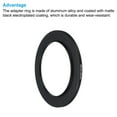 thumbnail image 4 of Uxcell 62mm-82mm Step Up Ring with Cleaning Cloth, 2 Pack Camera Lens Filter Adapter Ring, Black, 4 of 6