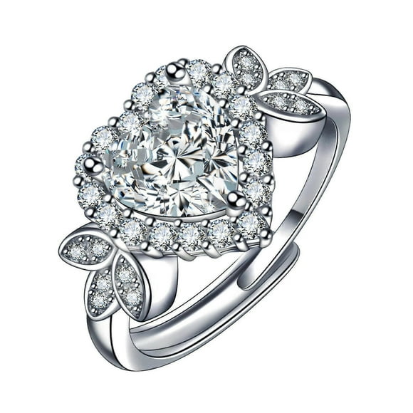 Women's Heart Shaped Diamond Ring