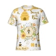 thumbnail image 3 of Naloa Farm Bee Cute Honey Men's T-Shirt Sport T-shirt Men's Basic Tee Casual Men's Shirt, Round Neck, Short Sleeves -, 3 of 5