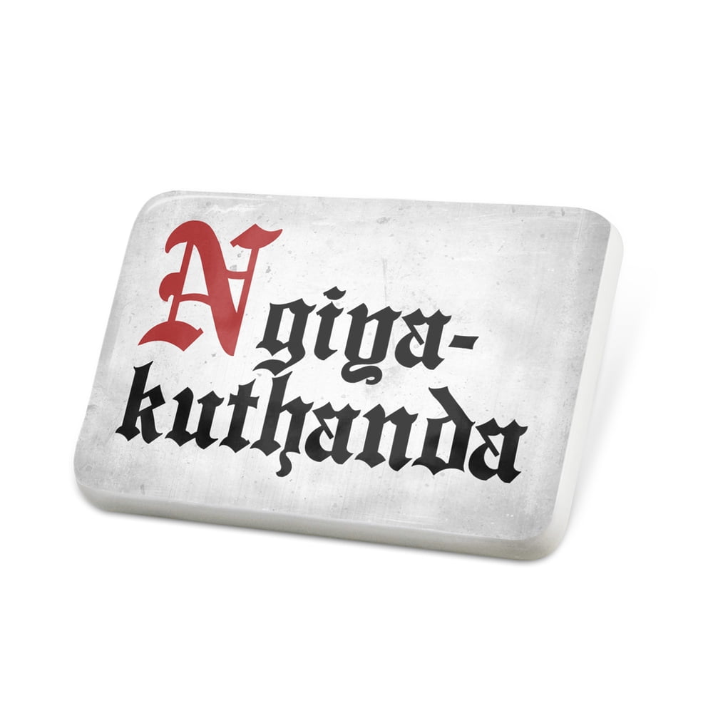 NEONBLOND Porcelein Pin I Love You Zulu Classic Print from South