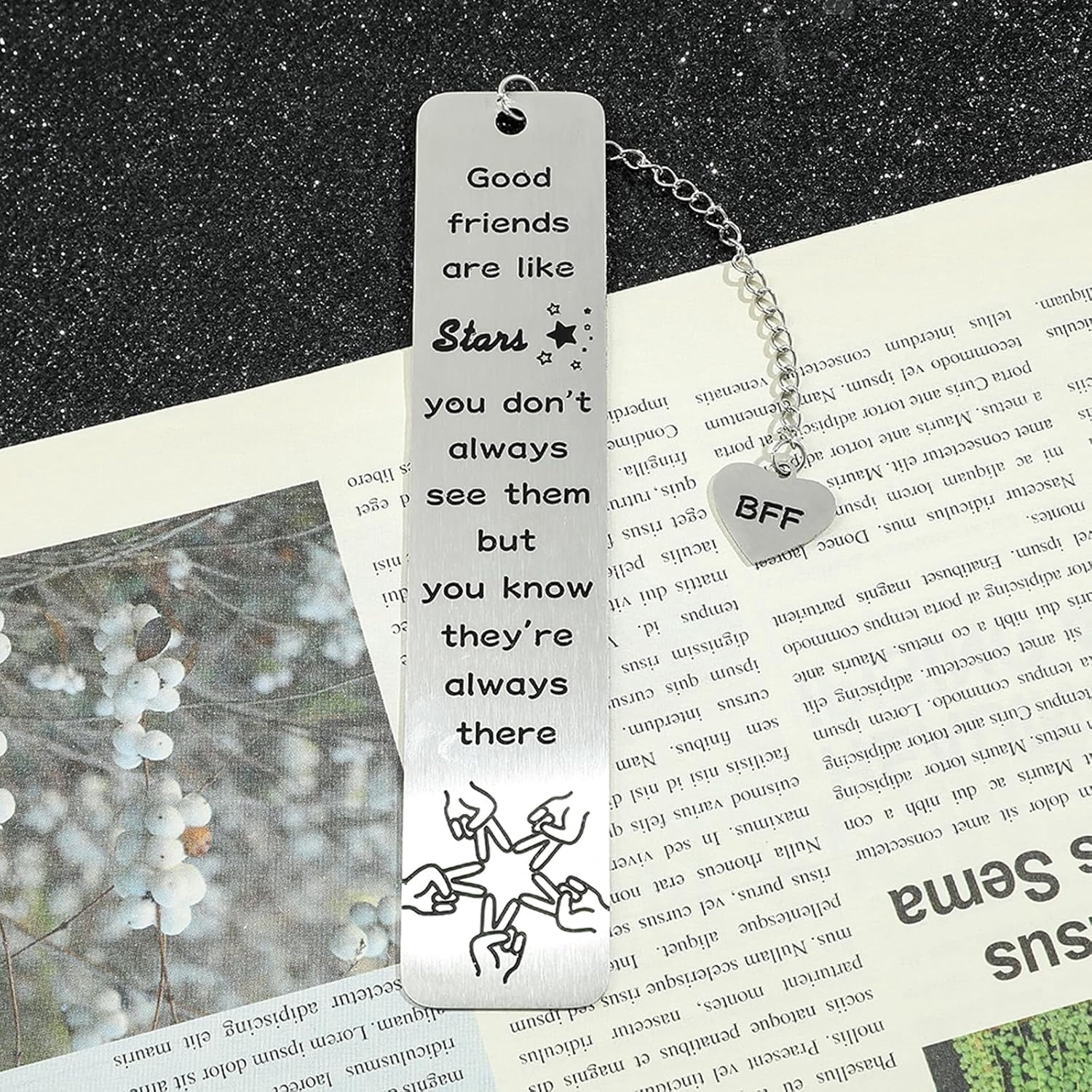 Bookmark Gifts for Best Friend Friendship Gift for Women Christmas Stocking Stuffers Friends Sentimental Gifts for Best Friend Birthday Graduation Gifts for Women Female Friend Gift Ideas