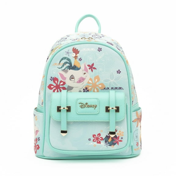 Mini Backpack Vegan Leather - Disney - Moana Featuring Pua and Hei Hei