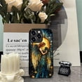 thumbnail image 7 of Punmada Compatible with iPhone 12 Pro Max Glossy Case For Girl Boy Full Body Protective Hard Shell Esthetics Pattern Golden Wings Angel Stained Glasspng, 7 of 7