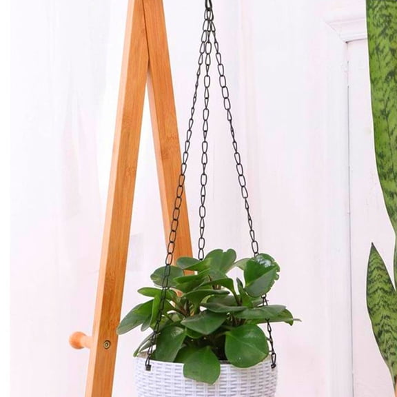 PAMINGONO Set of 3 Heavy Duty Metal Flower Pot Hangers, Simple Style Decorative Plant Holders for Indoor and Outdoor Use
