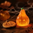 thumbnail image 5 of 4PCS Luminous Mini Resin Pumpkin Figurines, Glow in The Dark Halloween Miniature Pumpkin Figures Statue for Fall Party Dollhouse Potted Plant Micro Landscape Home Outdoor Decoration DIY Crafts, 5 of 8